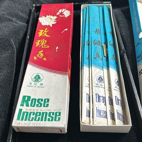 Chinese incense pair Dragon and Rose - Picture 2 of 4